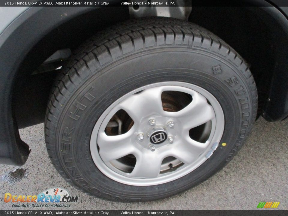 2015 Honda CR-V LX AWD Alabaster Silver Metallic / Gray Photo #6