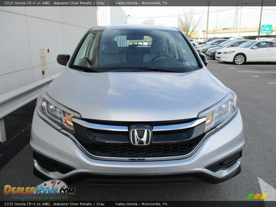 2015 Honda CR-V LX AWD Alabaster Silver Metallic / Gray Photo #8