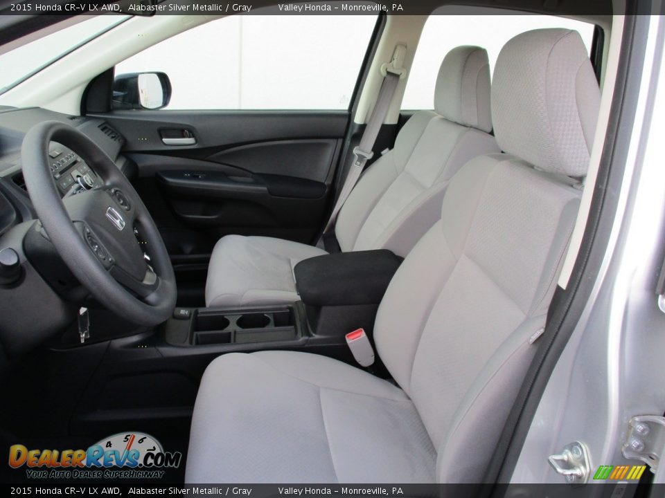 2015 Honda CR-V LX AWD Alabaster Silver Metallic / Gray Photo #11