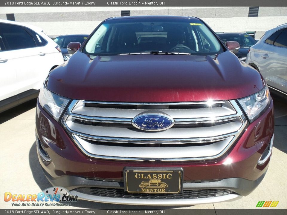 2018 Ford Edge SEL AWD Burgundy Velvet / Ebony Photo #2