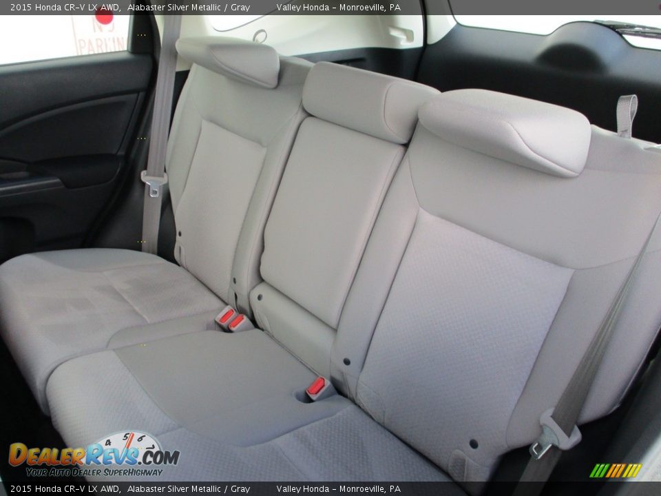 2015 Honda CR-V LX AWD Alabaster Silver Metallic / Gray Photo #12