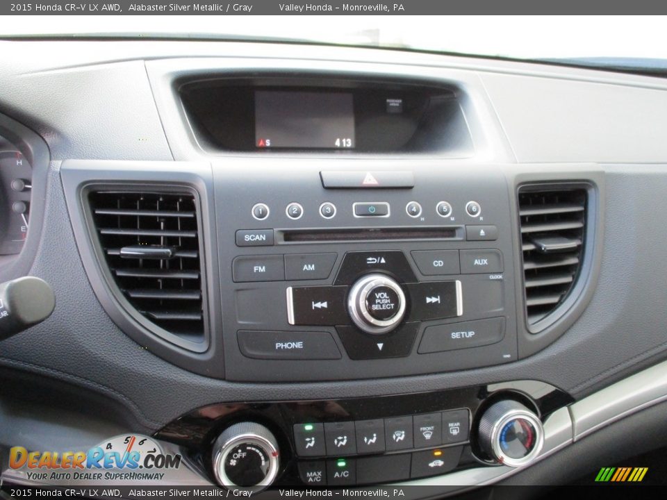 2015 Honda CR-V LX AWD Alabaster Silver Metallic / Gray Photo #15