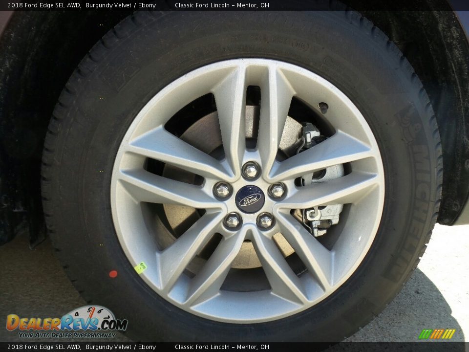 2018 Ford Edge SEL AWD Burgundy Velvet / Ebony Photo #6