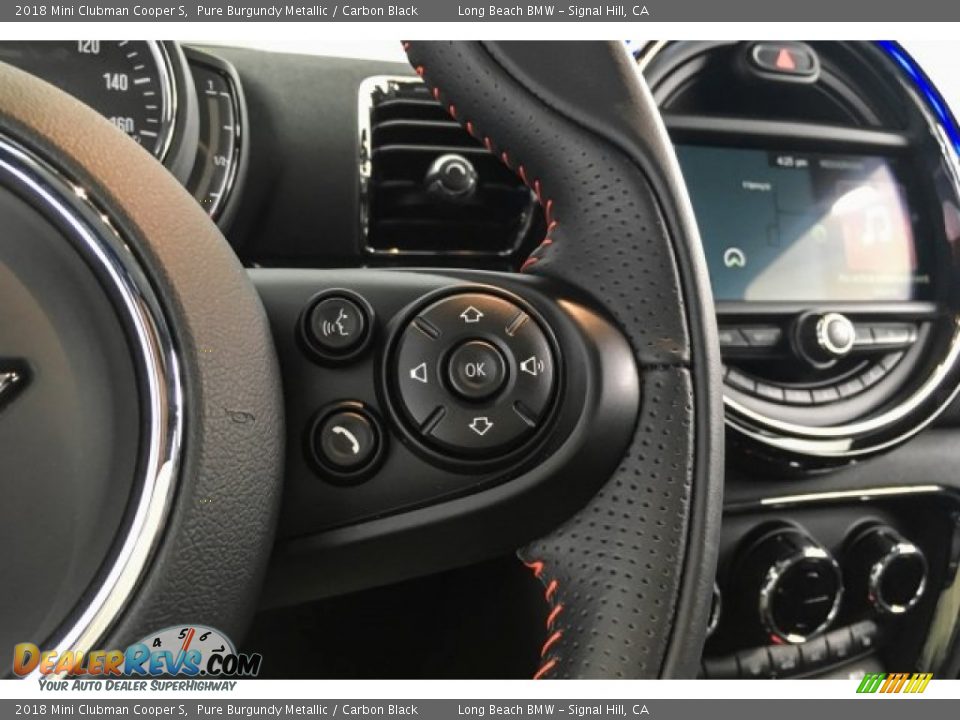 2018 Mini Clubman Cooper S Pure Burgundy Metallic / Carbon Black Photo #16