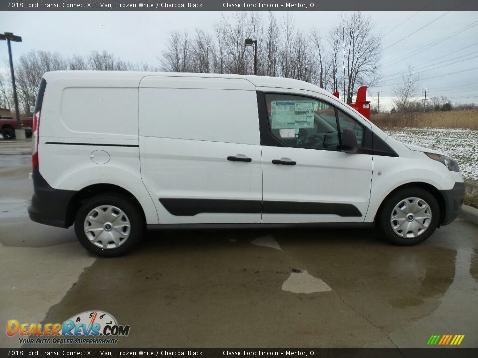 2018 Ford Transit Connect XLT Van Frozen White / Charcoal Black Photo #4