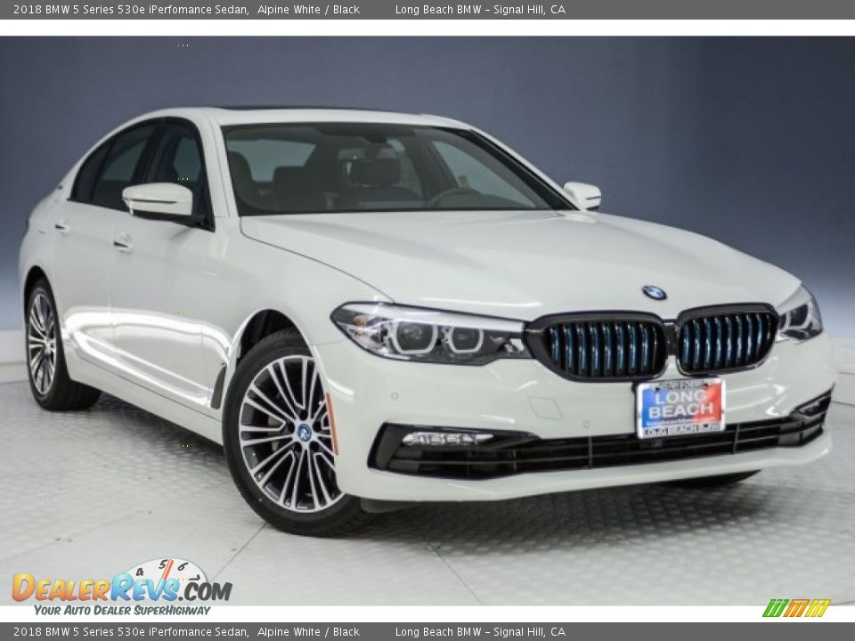 2018 BMW 5 Series 530e iPerfomance Sedan Alpine White / Black Photo #2