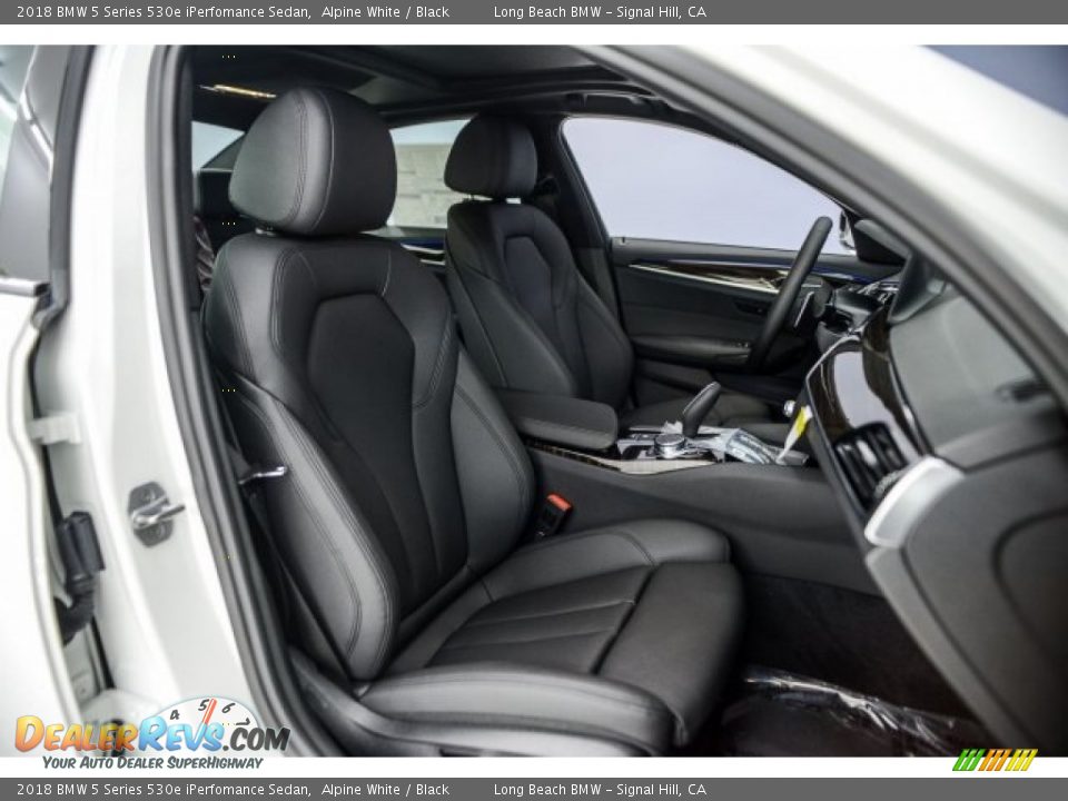 2018 BMW 5 Series 530e iPerfomance Sedan Alpine White / Black Photo #5