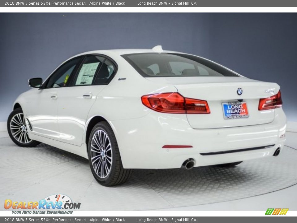 2018 BMW 5 Series 530e iPerfomance Sedan Alpine White / Black Photo #7