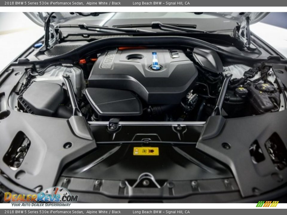 2018 BMW 5 Series 530e iPerfomance Sedan Alpine White / Black Photo #11
