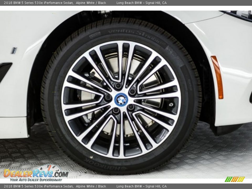 2018 BMW 5 Series 530e iPerfomance Sedan Alpine White / Black Photo #12