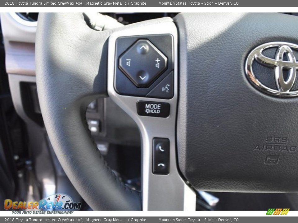 2018 Toyota Tundra Limited CrewMax 4x4 Magnetic Gray Metallic / Graphite Photo #26