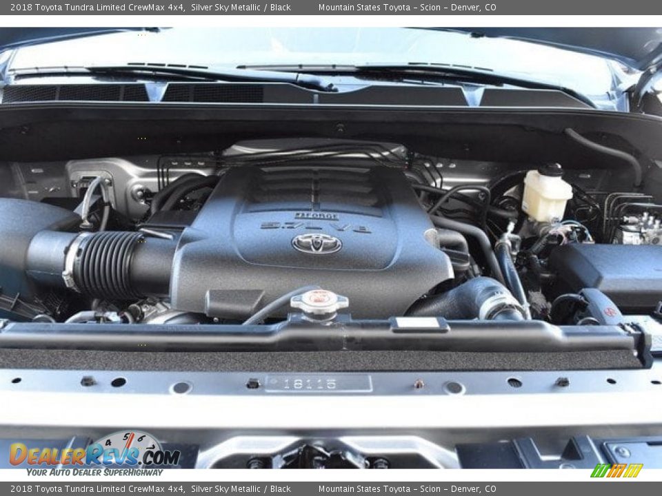 2018 Toyota Tundra Limited CrewMax 4x4 Silver Sky Metallic / Black Photo #32