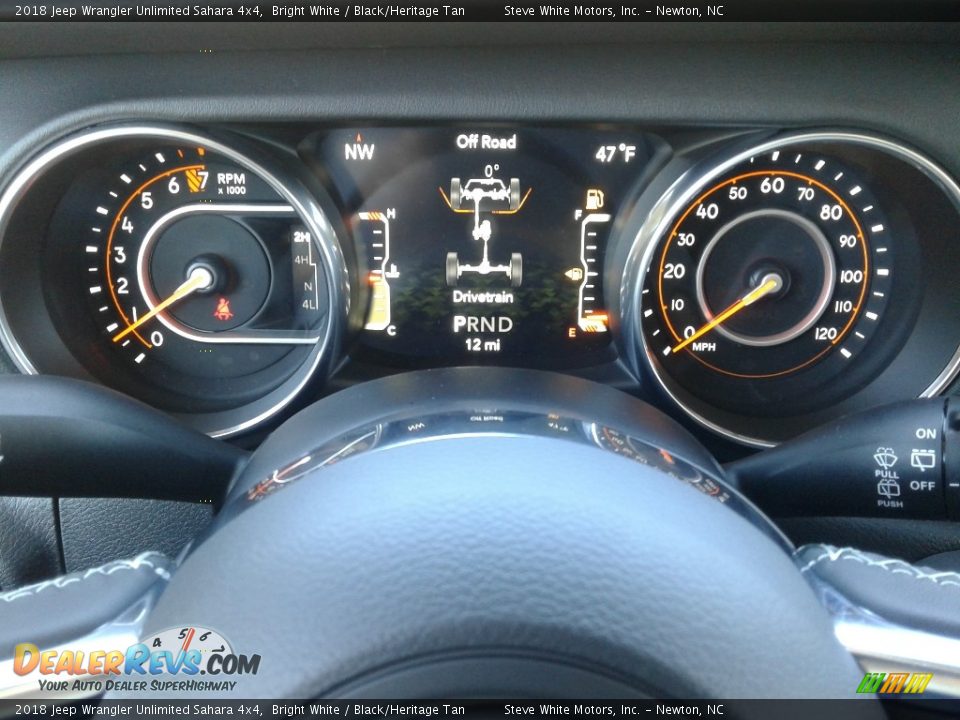 2018 Jeep Wrangler Unlimited Sahara 4x4 Bright White / Black/Heritage Tan Photo #18