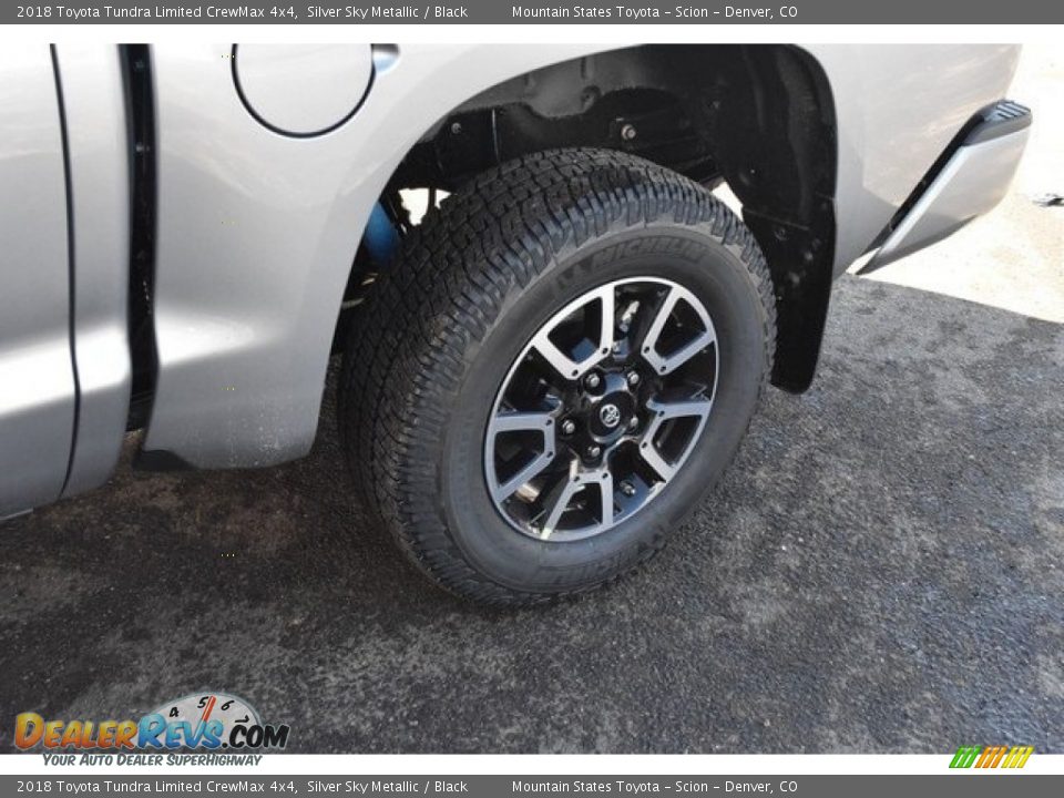 2018 Toyota Tundra Limited CrewMax 4x4 Silver Sky Metallic / Black Photo #34
