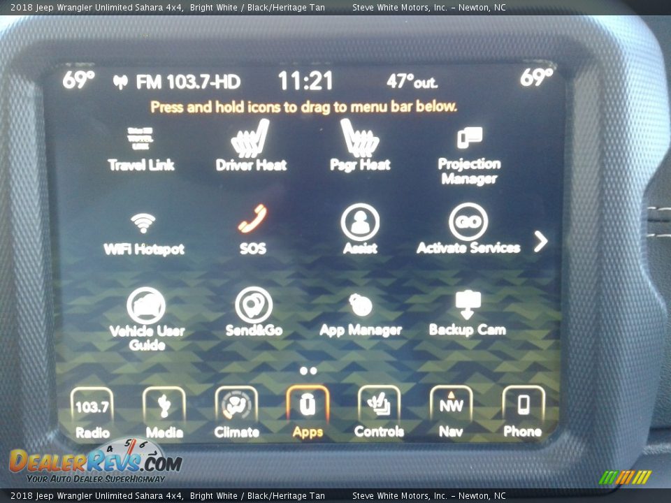 2018 Jeep Wrangler Unlimited Sahara 4x4 Bright White / Black/Heritage Tan Photo #23