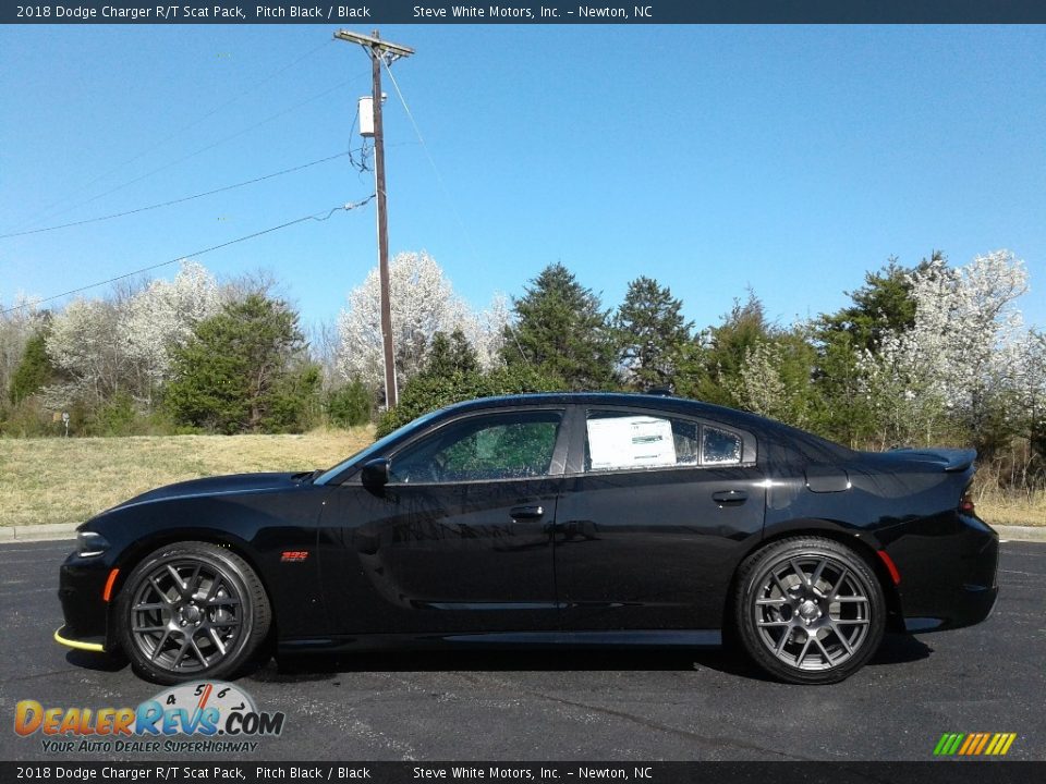 2018 Dodge Charger R/T Scat Pack Pitch Black / Black Photo #1