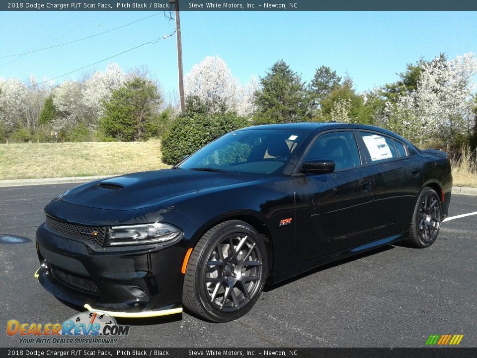 2018 Dodge Charger R/T Scat Pack Pitch Black / Black Photo #2