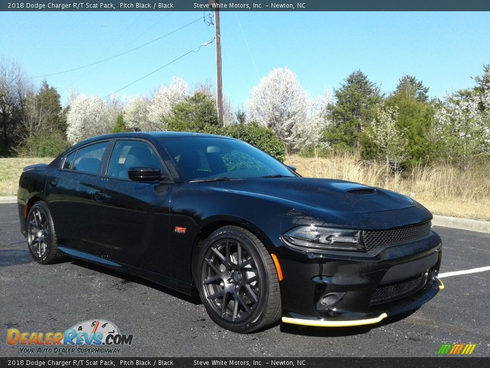 2018 Dodge Charger R/T Scat Pack Pitch Black / Black Photo #4