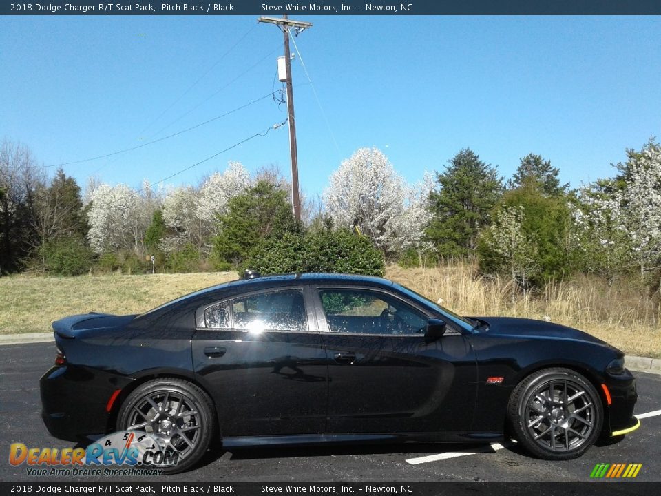 2018 Dodge Charger R/T Scat Pack Pitch Black / Black Photo #5
