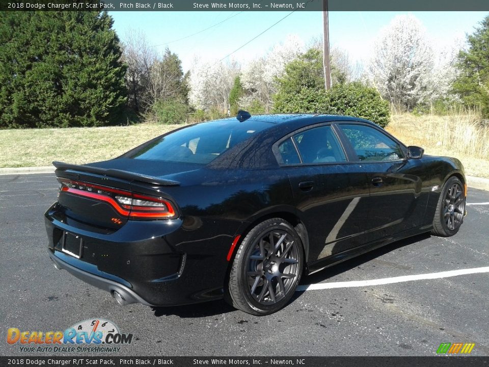 2018 Dodge Charger R/T Scat Pack Pitch Black / Black Photo #6