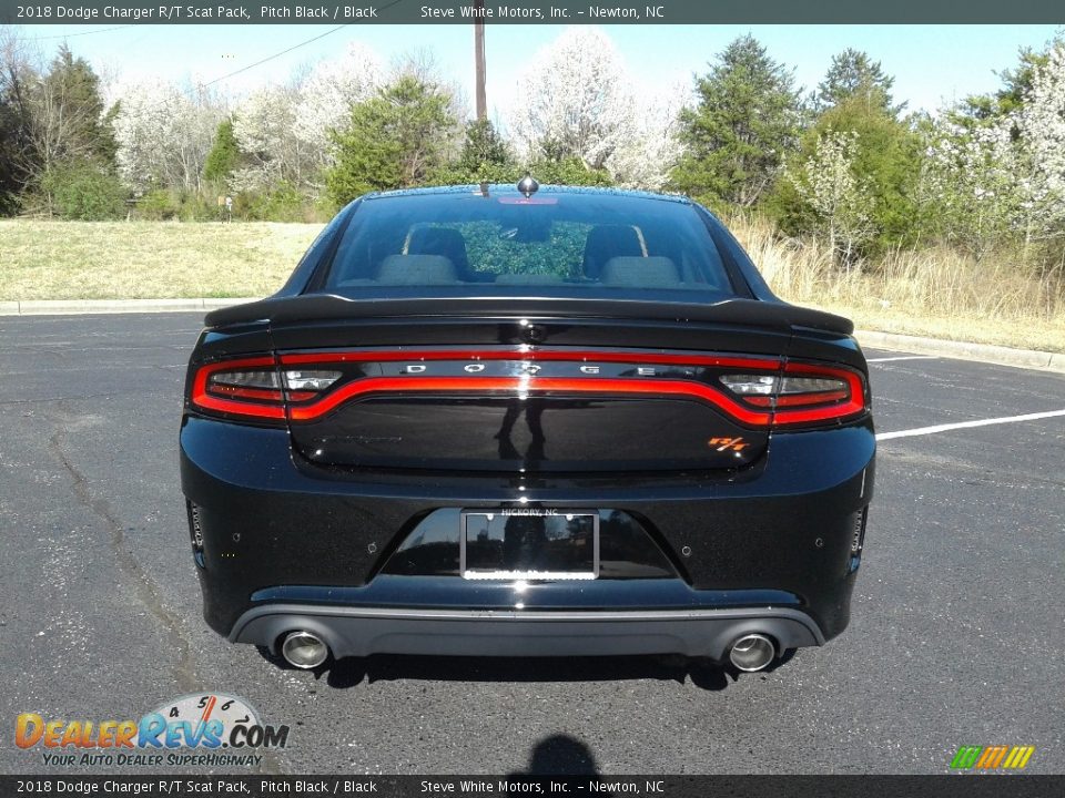 2018 Dodge Charger R/T Scat Pack Pitch Black / Black Photo #7
