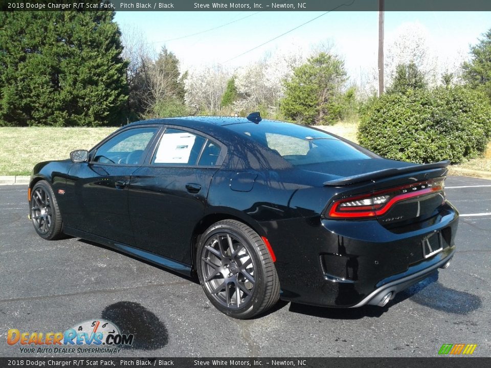 2018 Dodge Charger R/T Scat Pack Pitch Black / Black Photo #8