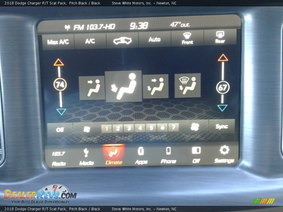 2018 Dodge Charger R/T Scat Pack Pitch Black / Black Photo #20