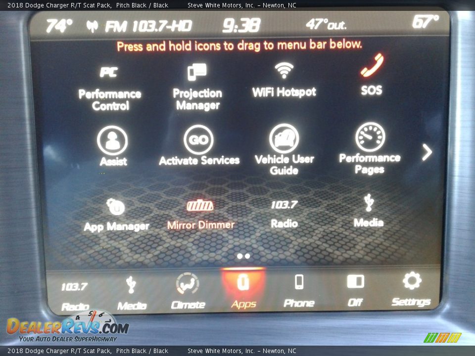 2018 Dodge Charger R/T Scat Pack Pitch Black / Black Photo #21