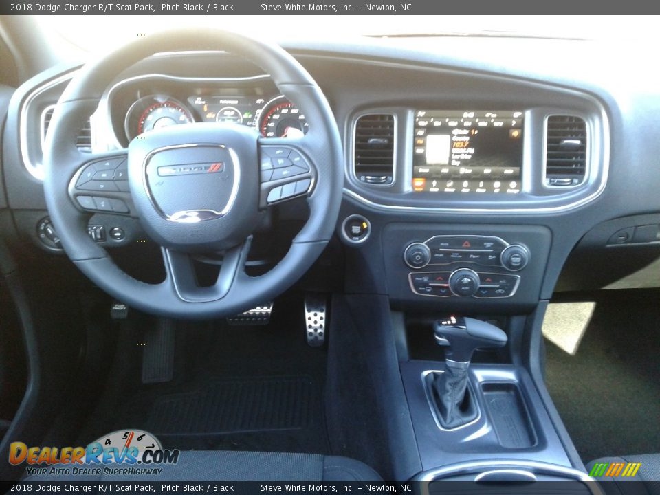2018 Dodge Charger R/T Scat Pack Pitch Black / Black Photo #30