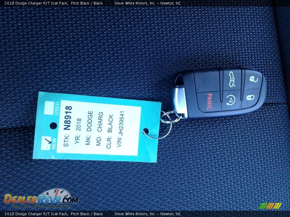 2018 Dodge Charger R/T Scat Pack Pitch Black / Black Photo #31