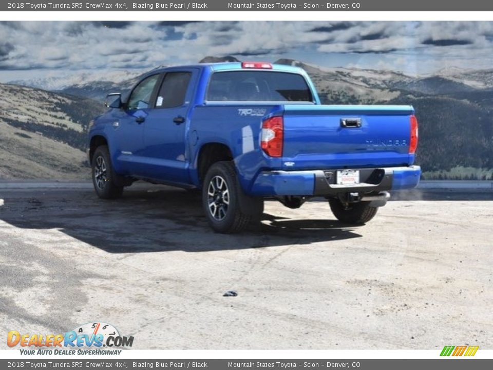 2018 Toyota Tundra SR5 CrewMax 4x4 Blazing Blue Pearl / Black Photo #3