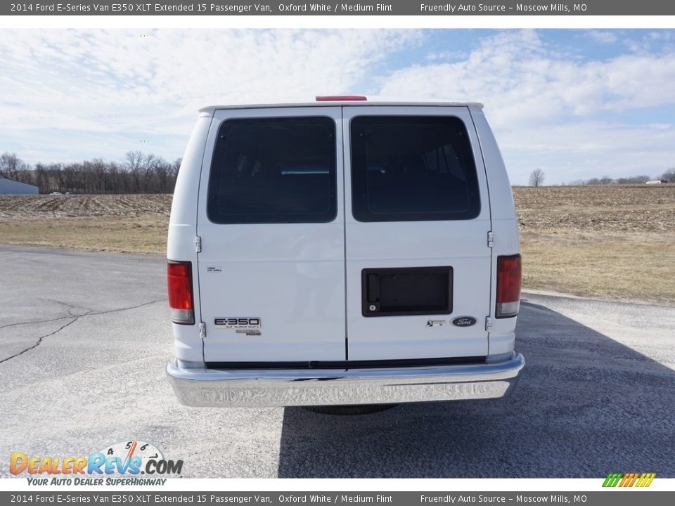 2014 Ford E-Series Van E350 XLT Extended 15 Passenger Van Oxford White / Medium Flint Photo #7