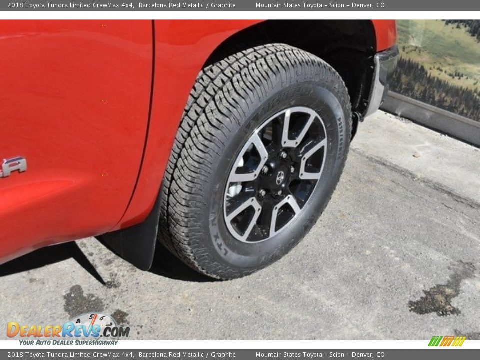 2018 Toyota Tundra Limited CrewMax 4x4 Barcelona Red Metallic / Graphite Photo #35