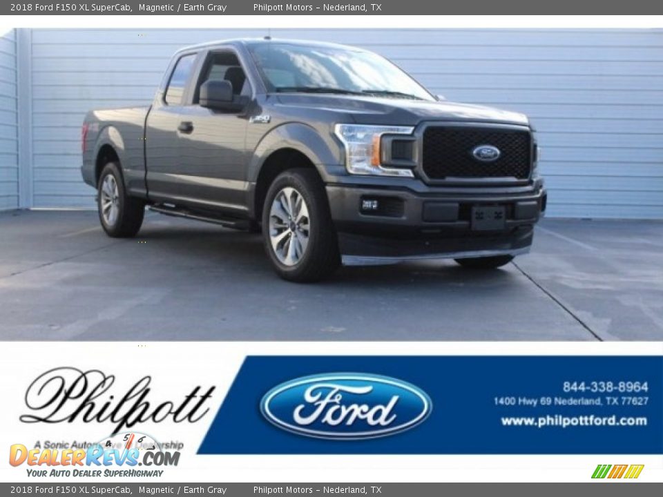 2018 Ford F150 XL SuperCab Magnetic / Earth Gray Photo #1