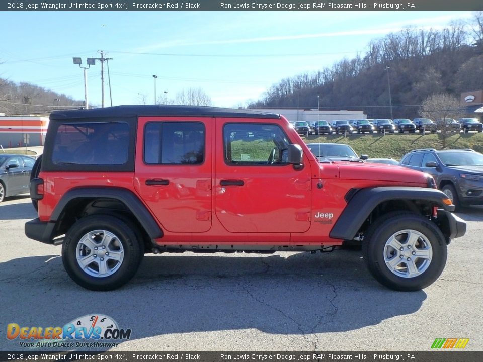 2018 Jeep Wrangler Unlimited Sport 4x4 Firecracker Red / Black Photo #6