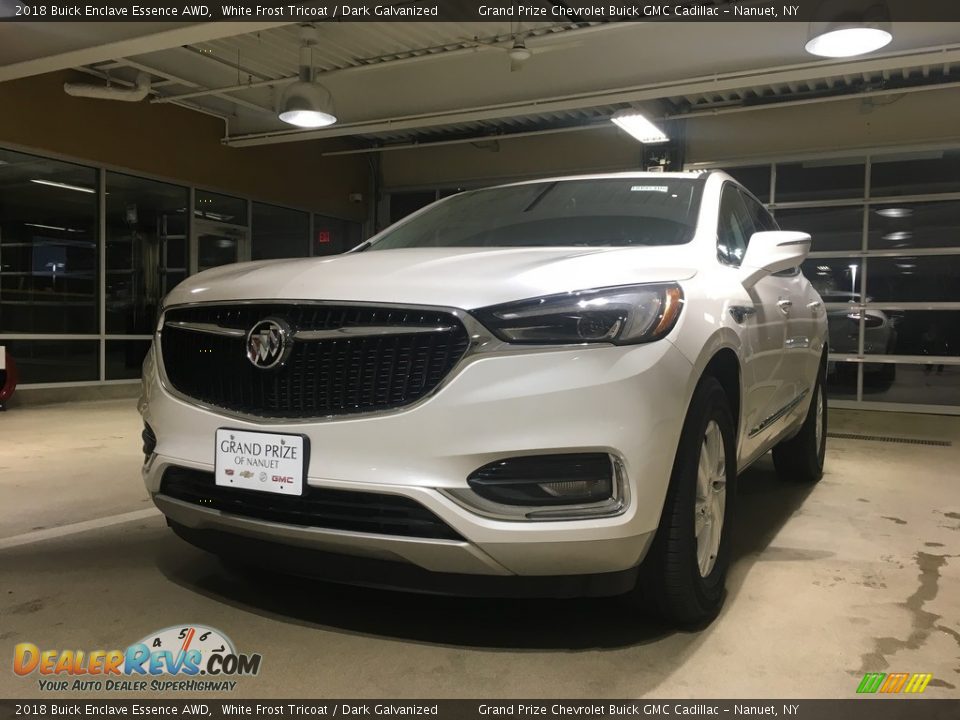 2018 Buick Enclave Essence AWD White Frost Tricoat / Dark Galvanized Photo #2