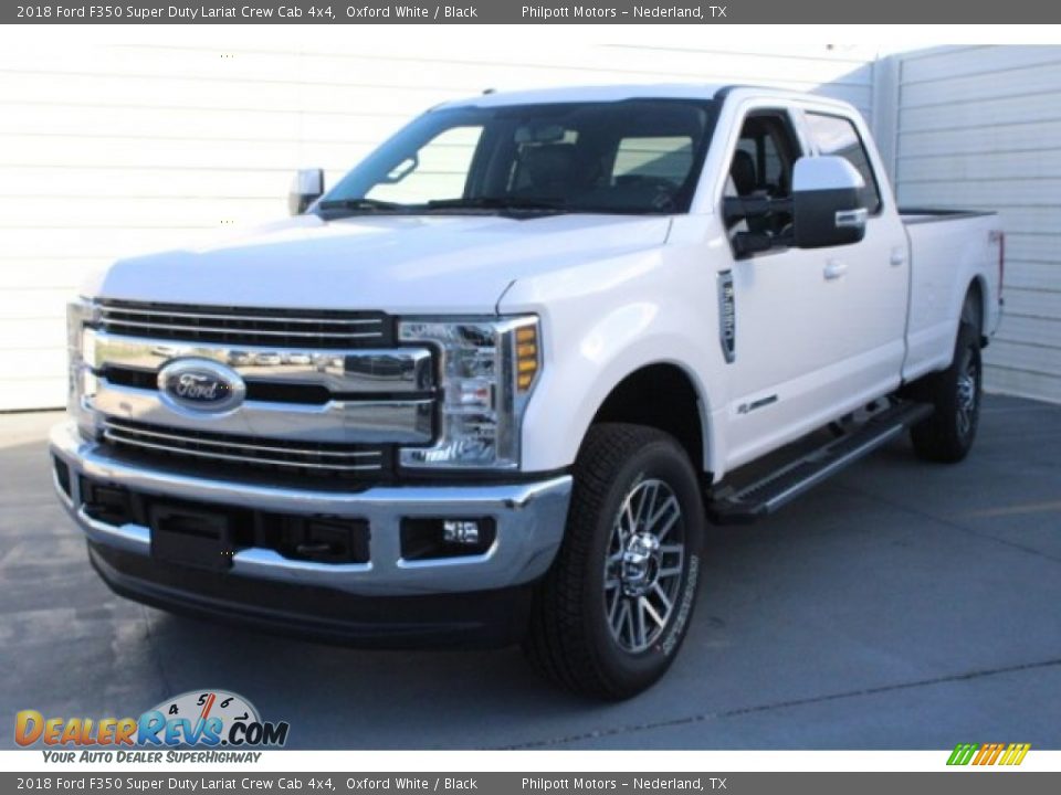 2018 Ford F350 Super Duty Lariat Crew Cab 4x4 Oxford White / Black Photo #3