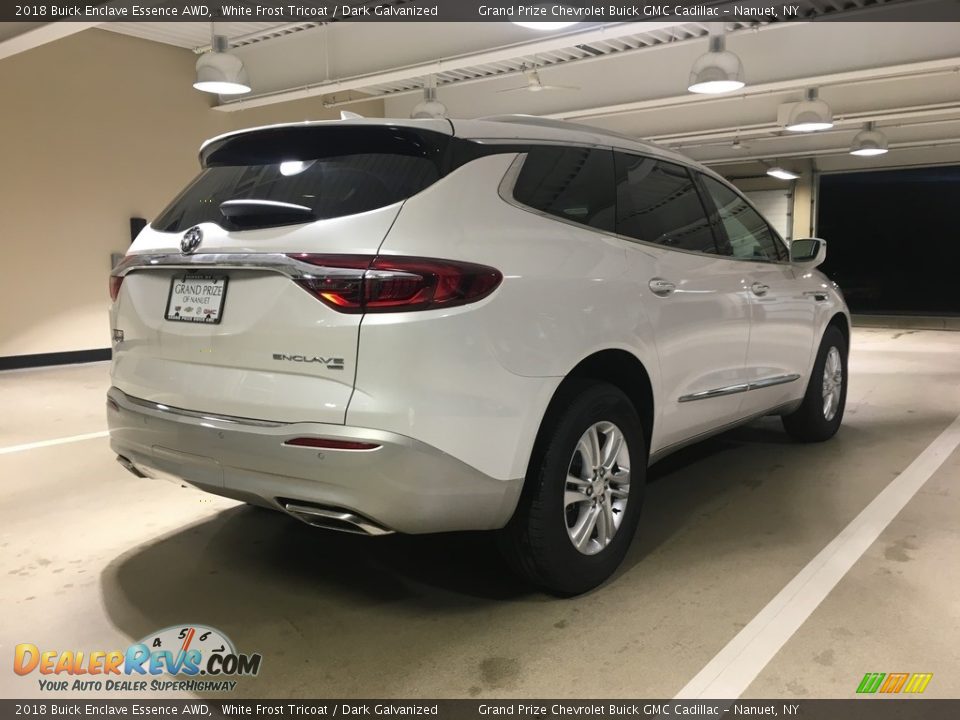 2018 Buick Enclave Essence AWD White Frost Tricoat / Dark Galvanized Photo #5