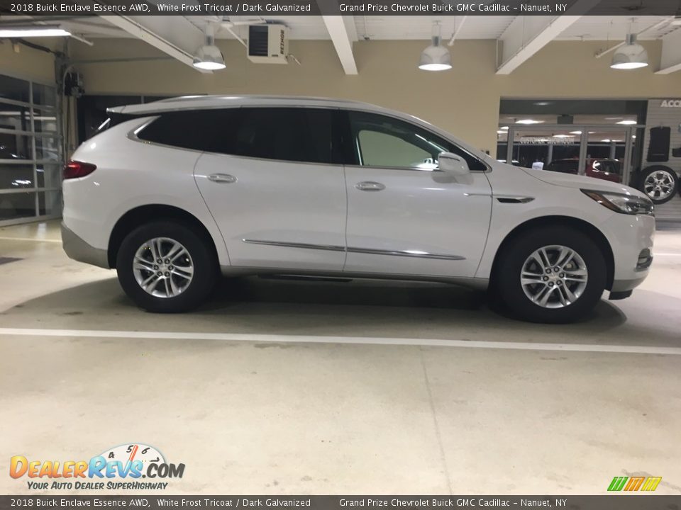 2018 Buick Enclave Essence AWD White Frost Tricoat / Dark Galvanized Photo #6
