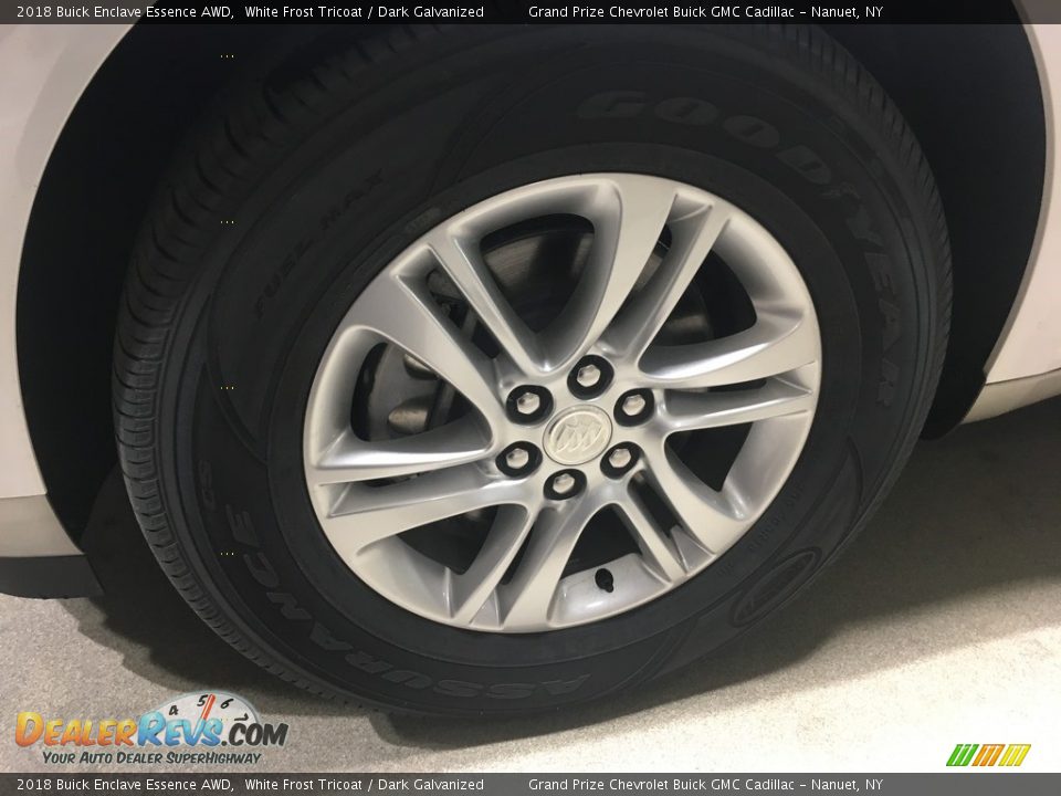 2018 Buick Enclave Essence AWD White Frost Tricoat / Dark Galvanized Photo #9
