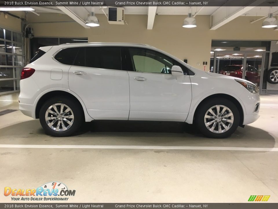 2018 Buick Envision Essence Summit White / Light Neutral Photo #6