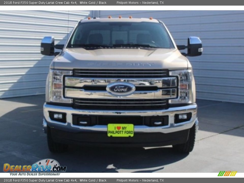 2018 Ford F350 Super Duty Lariat Crew Cab 4x4 White Gold / Black Photo #2