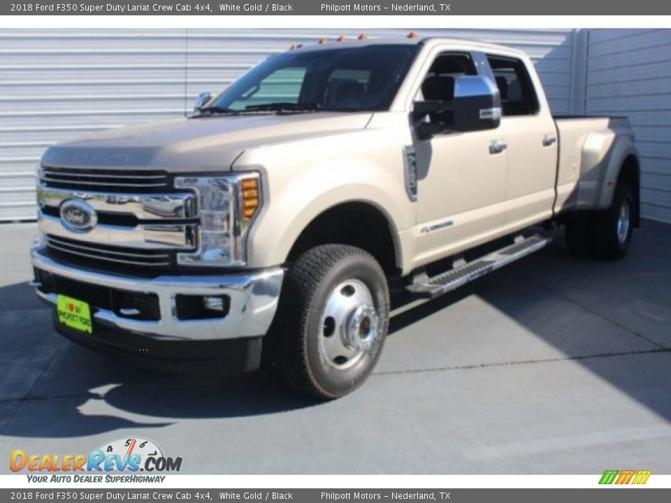 2018 Ford F350 Super Duty Lariat Crew Cab 4x4 White Gold / Black Photo #3
