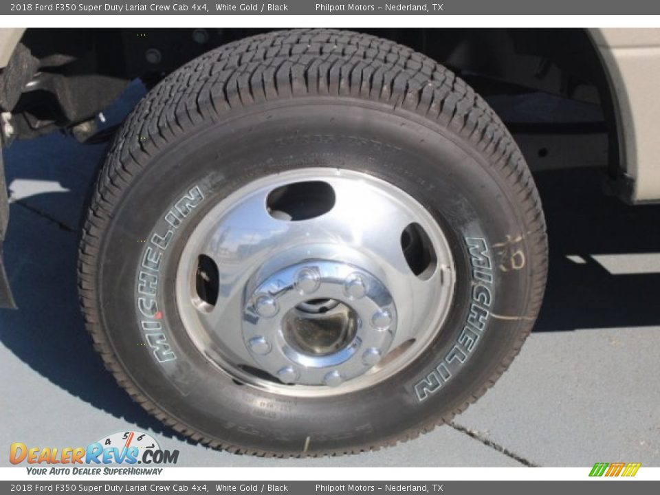2018 Ford F350 Super Duty Lariat Crew Cab 4x4 White Gold / Black Photo #4