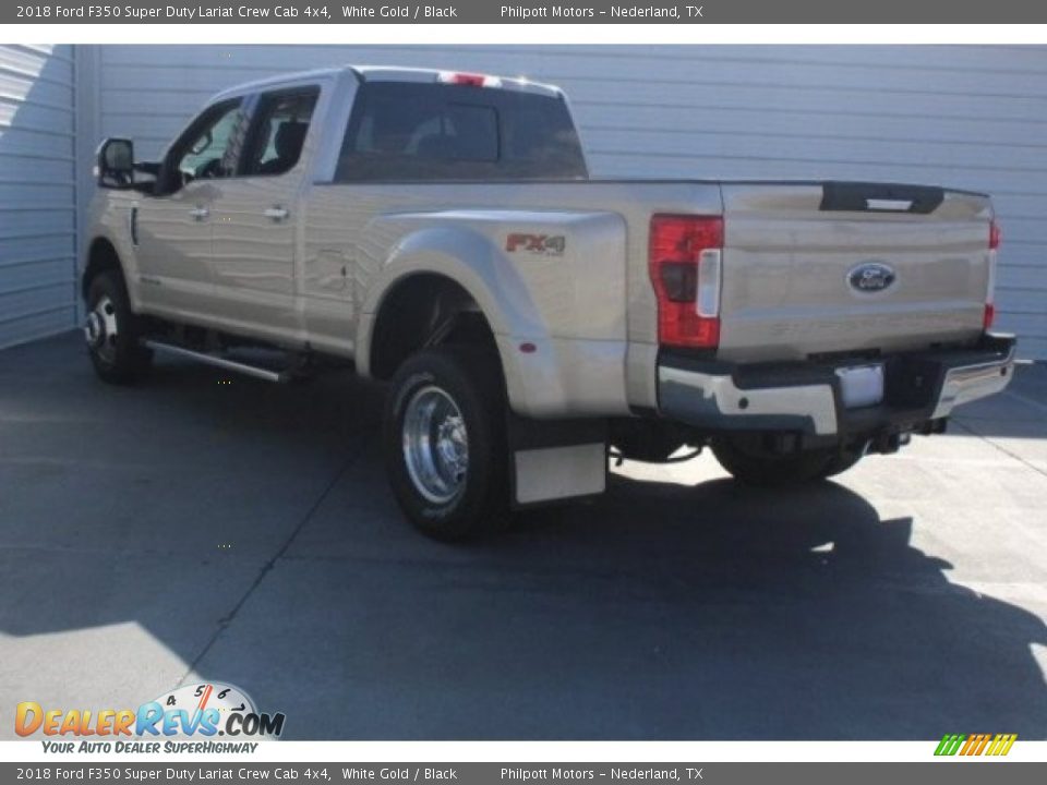 2018 Ford F350 Super Duty Lariat Crew Cab 4x4 White Gold / Black Photo #6