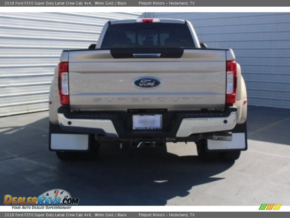 2018 Ford F350 Super Duty Lariat Crew Cab 4x4 White Gold / Black Photo #7