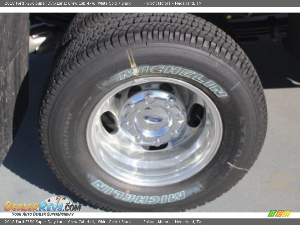 2018 Ford F350 Super Duty Lariat Crew Cab 4x4 White Gold / Black Photo #9