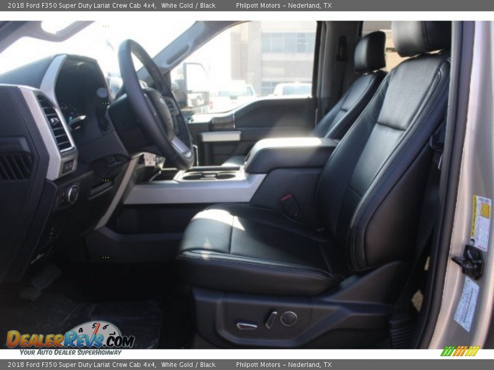 2018 Ford F350 Super Duty Lariat Crew Cab 4x4 White Gold / Black Photo #13