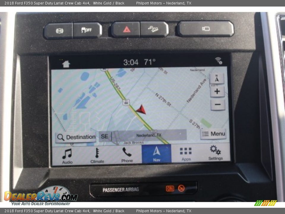 2018 Ford F350 Super Duty Lariat Crew Cab 4x4 White Gold / Black Photo #15