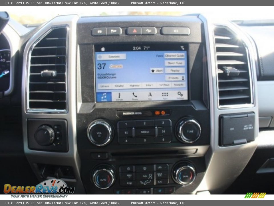 2018 Ford F350 Super Duty Lariat Crew Cab 4x4 White Gold / Black Photo #16